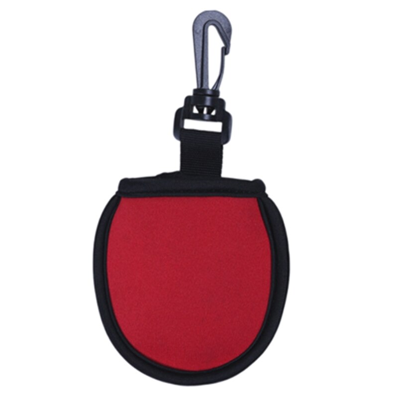 Limpiaparabrisas portátil compacto de bolsillo, limpiador de pelotas de Golf: Red