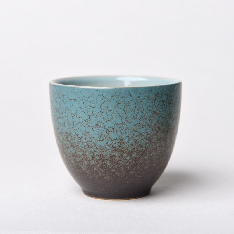 Ceramic Porcelain Tea Cup Teaware Kung Fu Tea Set Teacup Japanese Kiln Changed Tea Cup Set Tea Set Cup Kungfu Tea Set: blue green