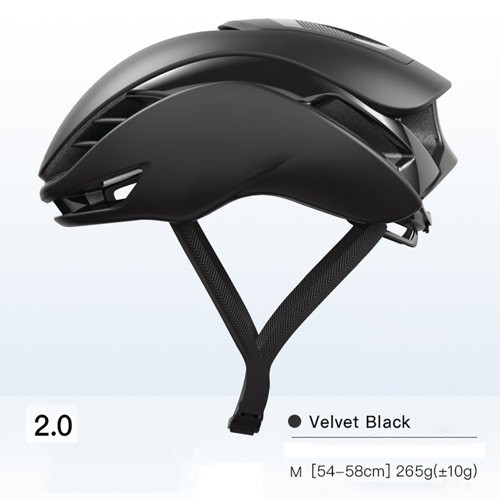 Ultralett sports-aerodynamisk sykkelhjelm terrengsykkel landeveissykkelhjelm menn kvinner stil trygg tk-hette cap capacete ciclismo: 53 / Svart