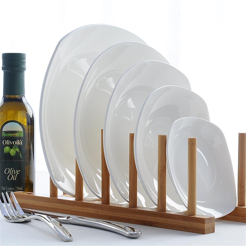 4 inch, plain white bone china rectangular dish, ceramic baby plate, small sushi plate, tableware of ceramics