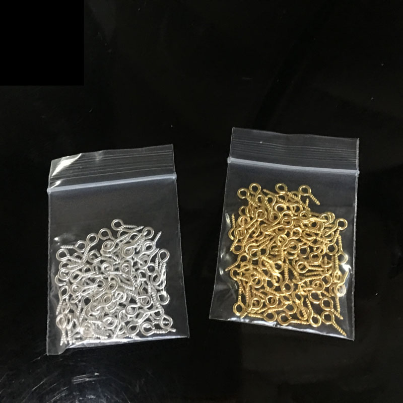 100 st/lot gör-det-själv smycken tillbehör klonaglar legeringsmaterial 4mm diameter rodiumplätering hängsmycke tillverkningsavdelning