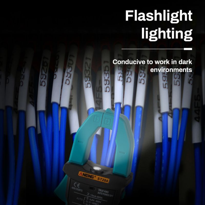 ST204 Clamp Meter 4000 Counts Digital DC/AC Current Voltage Clamp Analog Multimeter True Rms AUTO Range pinza amperimetrica 28TC