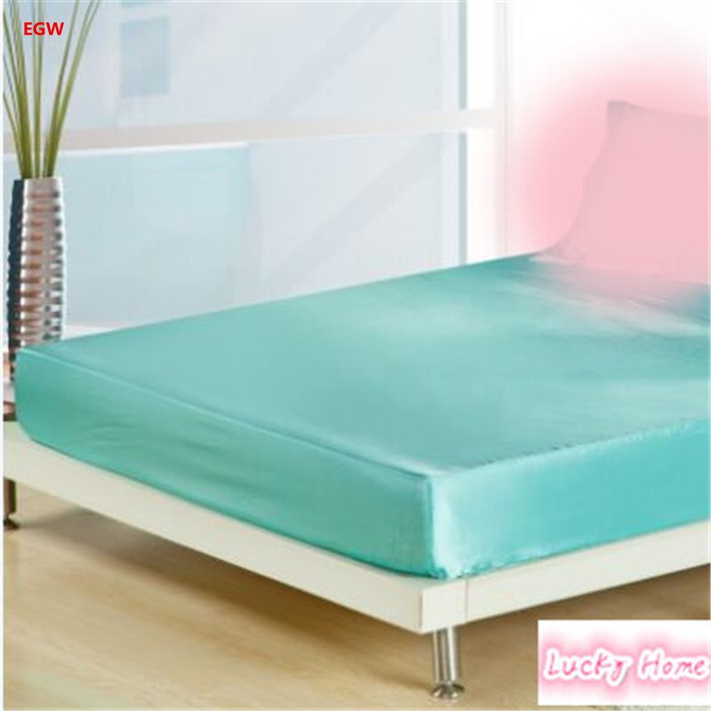 150*200*25 cm diepe zijde matrashoes artifical zijde hoeslaken elastische rubber bed cover zomer kussen cover beddengoed thuis: shuilan