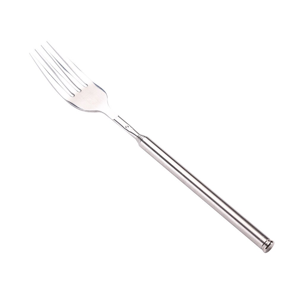 Drôle fourche Extension longue extensible télescopique Freeloader astuce blague Bbq outil