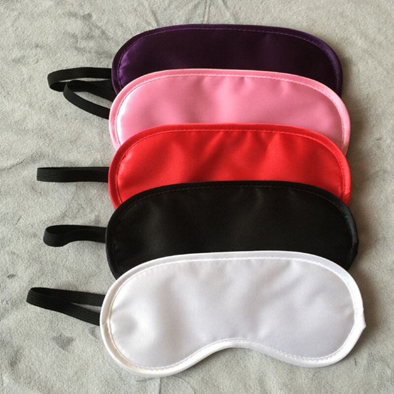 Silk Sleeping Eye Mask Double-Side Shading EyeShade Sleeping Eye Mask Cover Eyepatch Blindfolds Eyeshade Health Sleep Shield: Radom color