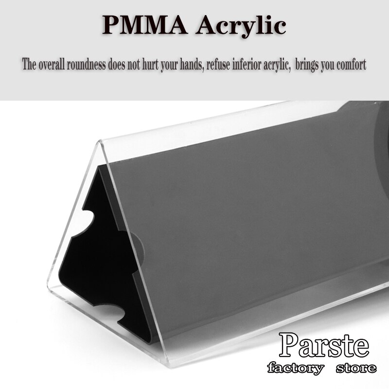 Acrylic high-end menu card beverage card 360 round bottom rotating display shelf dining hotel label card