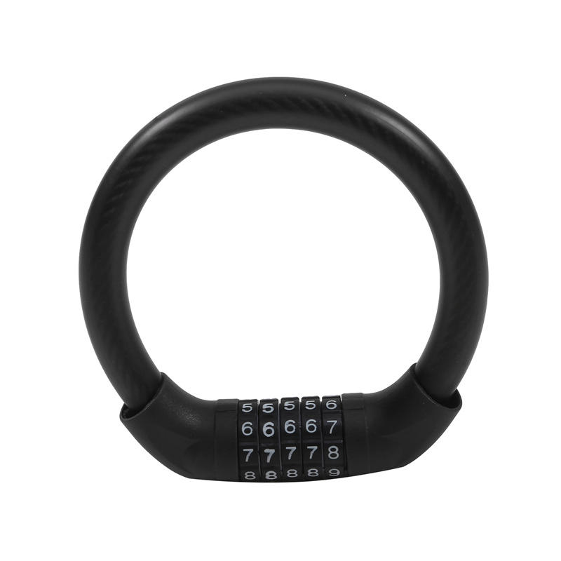 Bike Lock Combination 5-digit Codes Bicycle Lock Safety Lock Equipment Bicycle Accessories Anti-theft MTB Bicycle Lock: WHITE