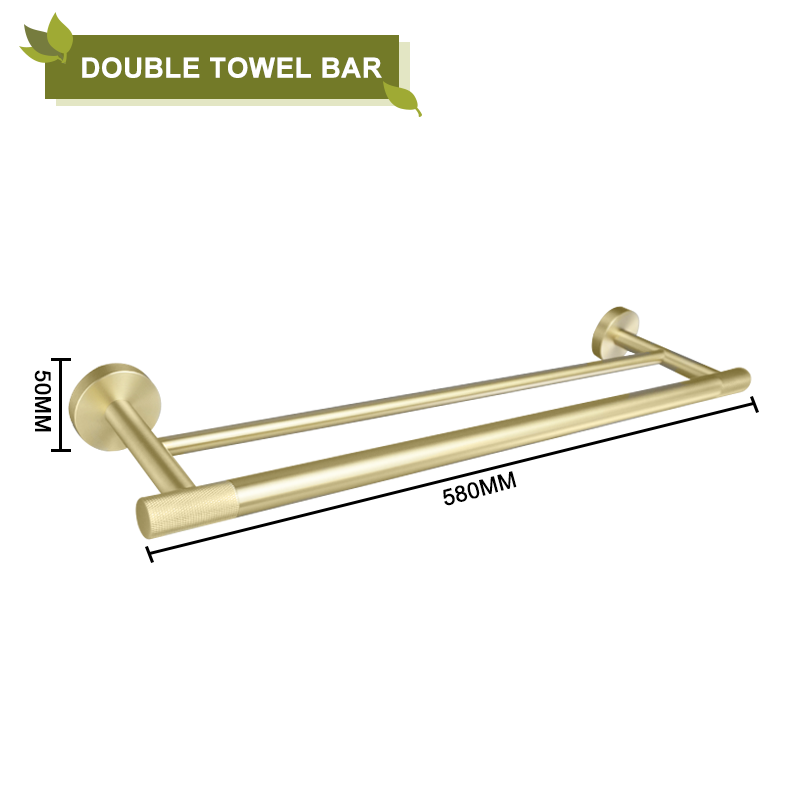 Accesorios de baño de oro cepillado, soporte de toalla, soporte de taza, colgador de anillo de toalla, soporte de papel, soporte de cepillo de inodoro, gancho para abrigo: YELLOW