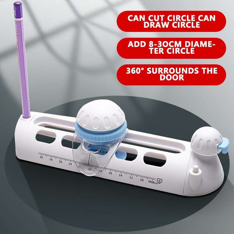 Paper Knife Manual Round Cutter 8-30cm Round Paper Cutter Round Cutter Round Opener Round Cutter Cutting Multi-function Round