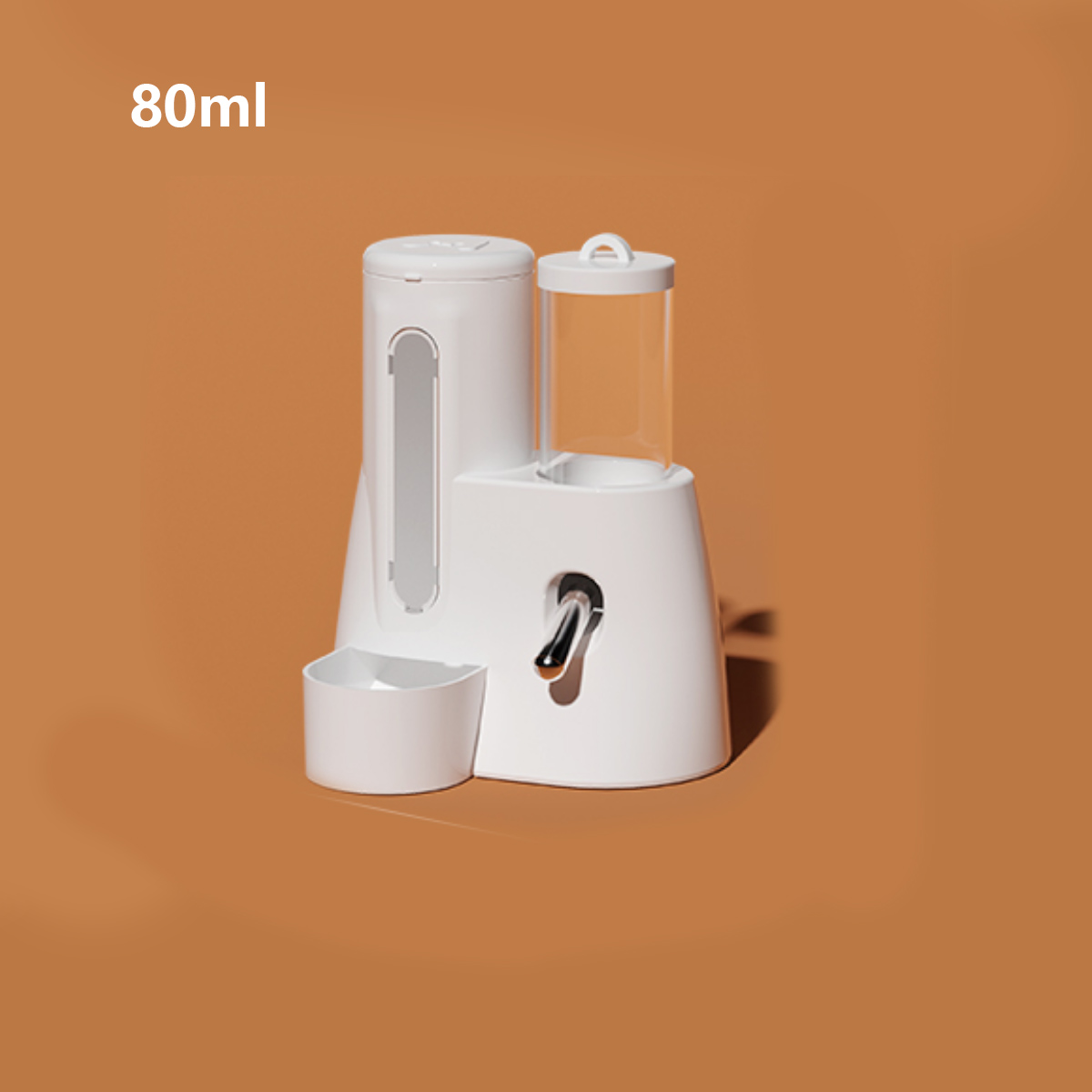 1-delige fles, willekeurige stijlen verzonden, hamstervoedings- en drinkfontein, gouden beer waterkoker, voerbak, twee-in-één speciale dagelijkse benodigdheden: Oranje