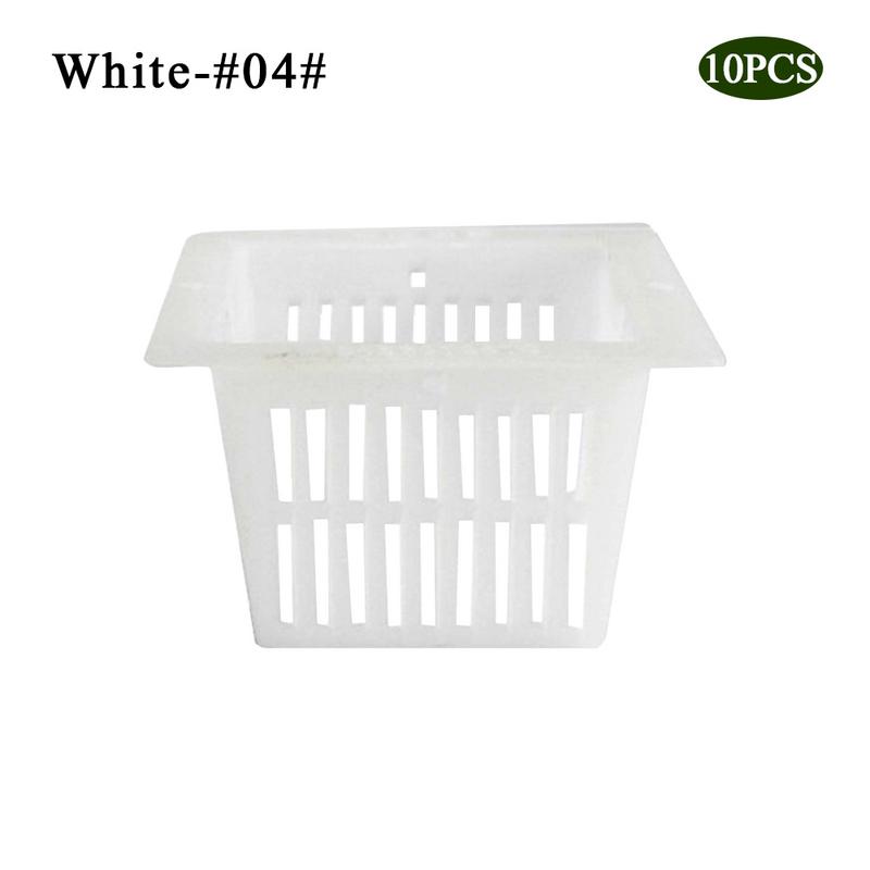 Heavy Duty Mesh Pot Net Cup Basket Hydroponic Aeroponic Plant Grow Garden: White 4