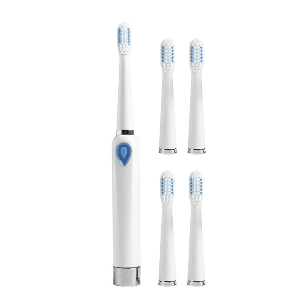 Electric Toothbrush Adult Household Intelligent Ultrasonic Waterproof Soft Fur Toothbrush Waterproof: White Type5