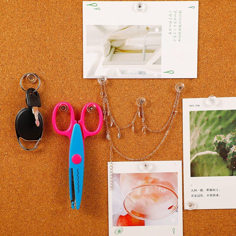 Clear Push Pins Small Plastic Thumb Tacks Steel Point And Clear Plastic Head Pushpins For Cork Board