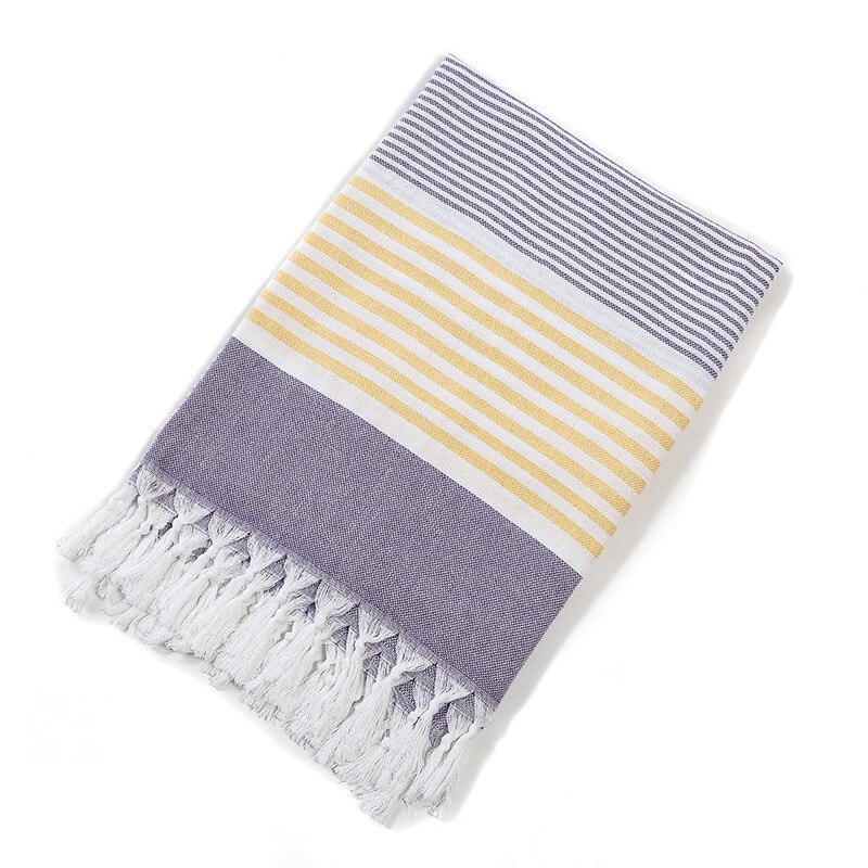 Turkish Tassel Bath Towel for Women Adult Beach Towels Summer Shawl Sunscreen Tassel Tapestry 100x180cm Bath Towel Towel: purple yellow