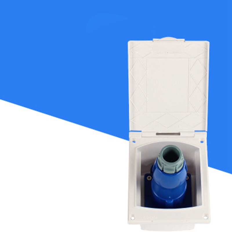 RV Camper 220V-240V 16A External Flush Hook Up Waterproof Plug Socket