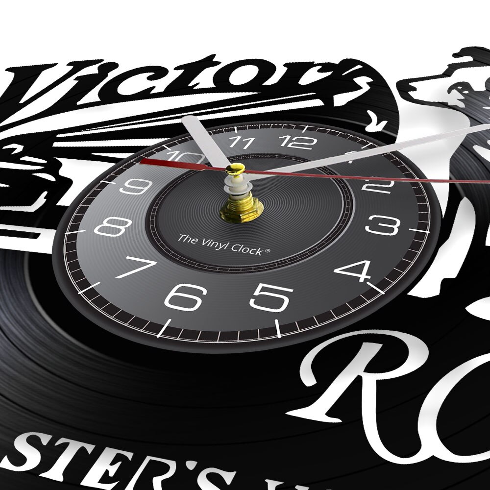 Rca Victor Hond Zijn Master 'S Voice Muzikale Hond Wandklok Victor Nipper Hond Vintage Vinyl Record Klok Rock N roll Muziek