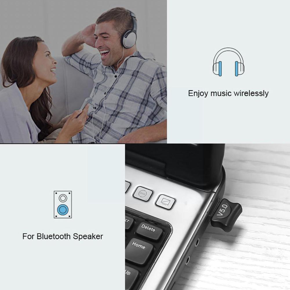 1pcs 5.0 Bluetooth Adapter Usb Bluetooth Transmitter Receiver Computer Dongle Data Earphone Printer Receptor For Pc Laptop P9C4