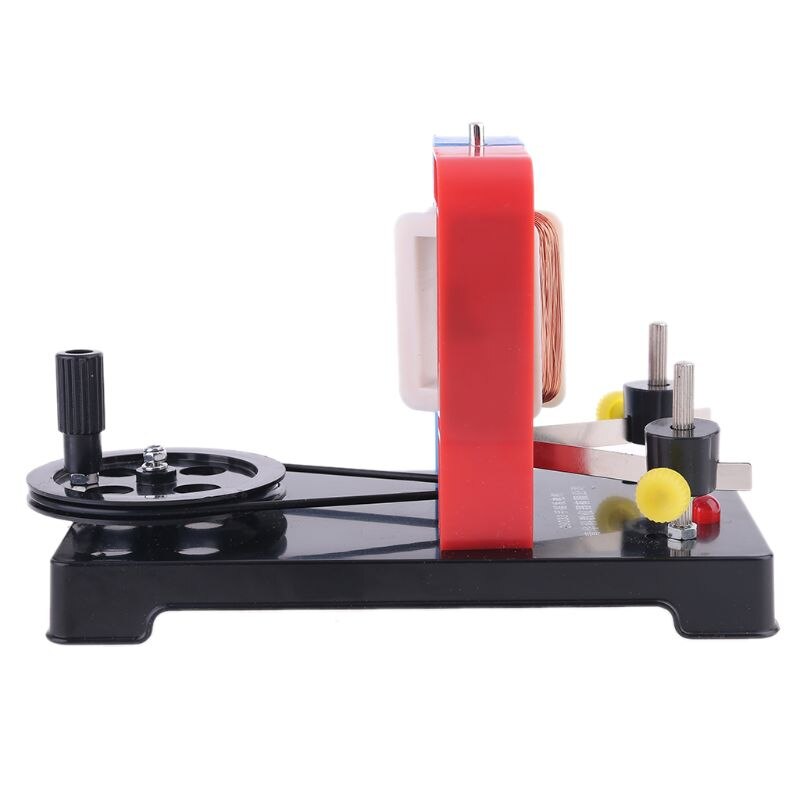 Modelo de gerador de eletricidade manual diy, gerador de indução eletromagnética de faraday, brinquedos educativos para experimento de indução