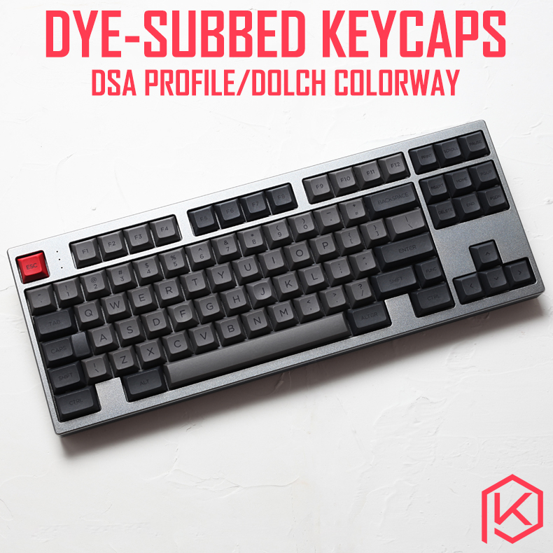 dsa dolch colorway dsa profile Dye Sub Keycap Set PBT plastic for keyboard gh60 xd60 xd84 cospad tada68 rs96 zz96 87 104 660