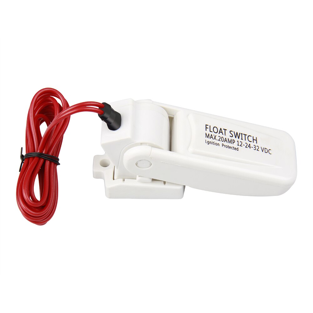 White Bilge Pump Float Switch 12V 24V or 32V 28" Wire Cable Novel