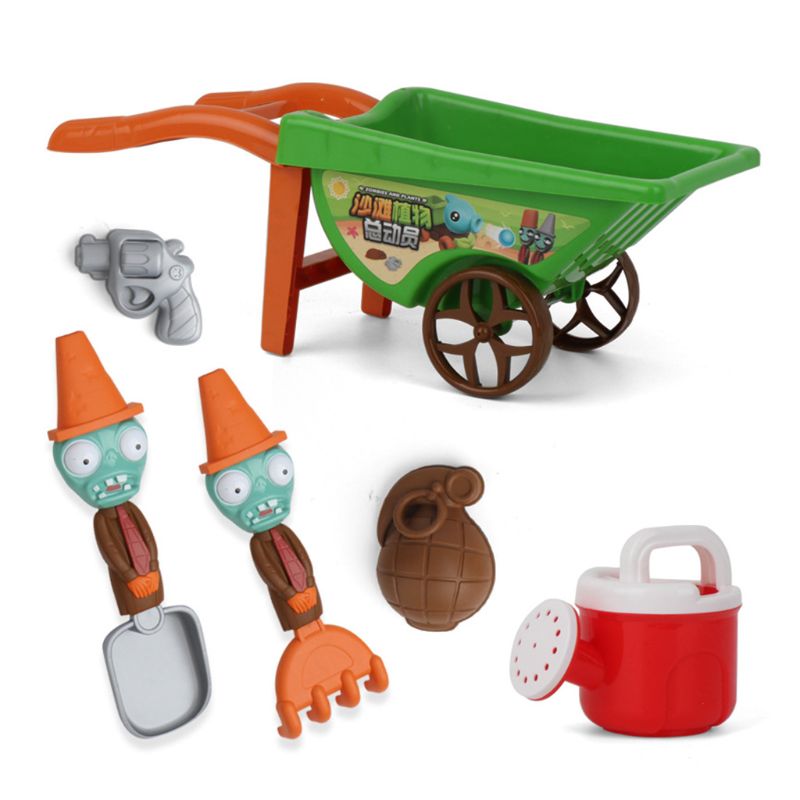 Gota tienda 7 Uds carretilla juguetes de playa para niños juguetes de arena para la construcción de moldes de castillos de arena: GN