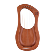 Walter .t 7-- strengs tre lyre harpe metallstrenger bjørk heltre strengeinstrument med bæreveske  wh06