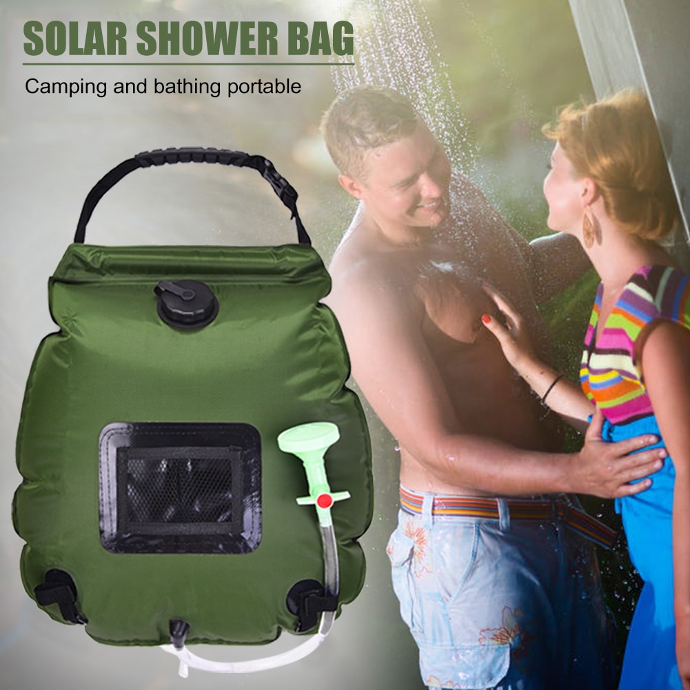 20l solkraft vandopbevaringspose udendørs camping vandreture bærbar opvarmning brusebad badetasker
