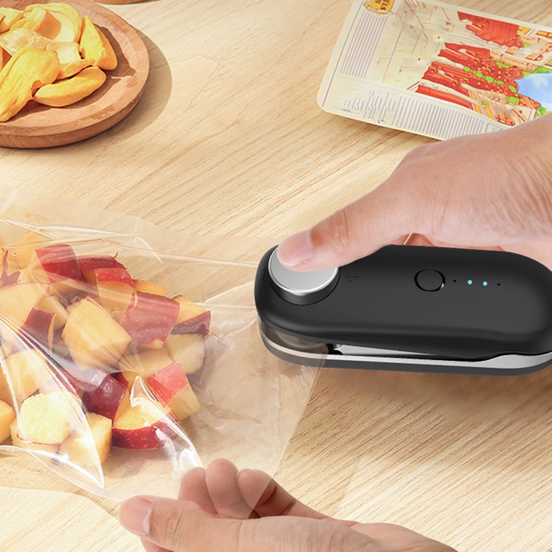 Mini Zak Sealer, Handheld Warmte Sealer Draagbare Tas Sealer Usb Oplaadbare Reizen Voor Keuken Voedsel Snack