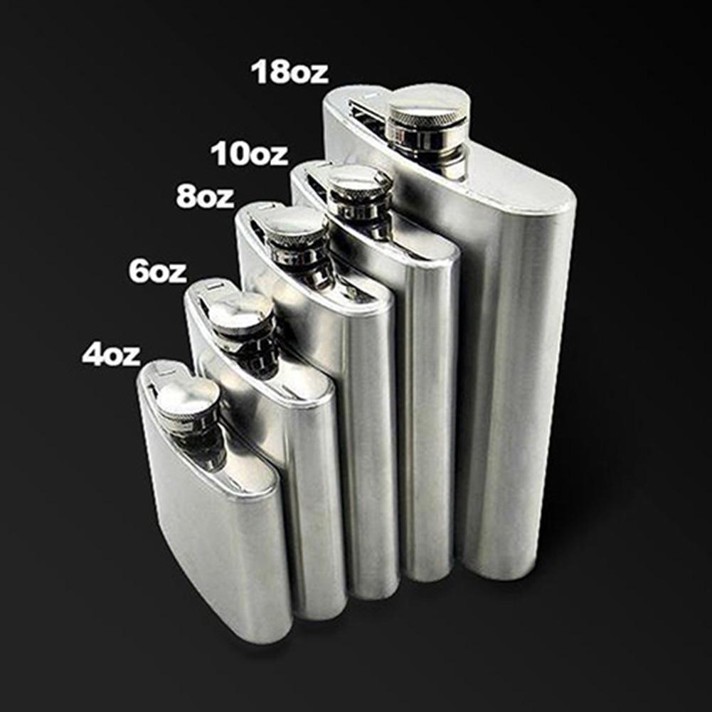 Stainless Steel Whiskey Pocket Hip Flask Wine Liquor Wedding Party Drink Bottle Funnel Male Small Mini Flask For Alcohol Bottle