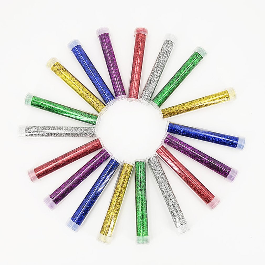 6pcs Glitter Shake Jars Set Kit Extra Fine Glitter Art Supply DIY Handmade Slime Kit for Scrapbooking Party Crafts