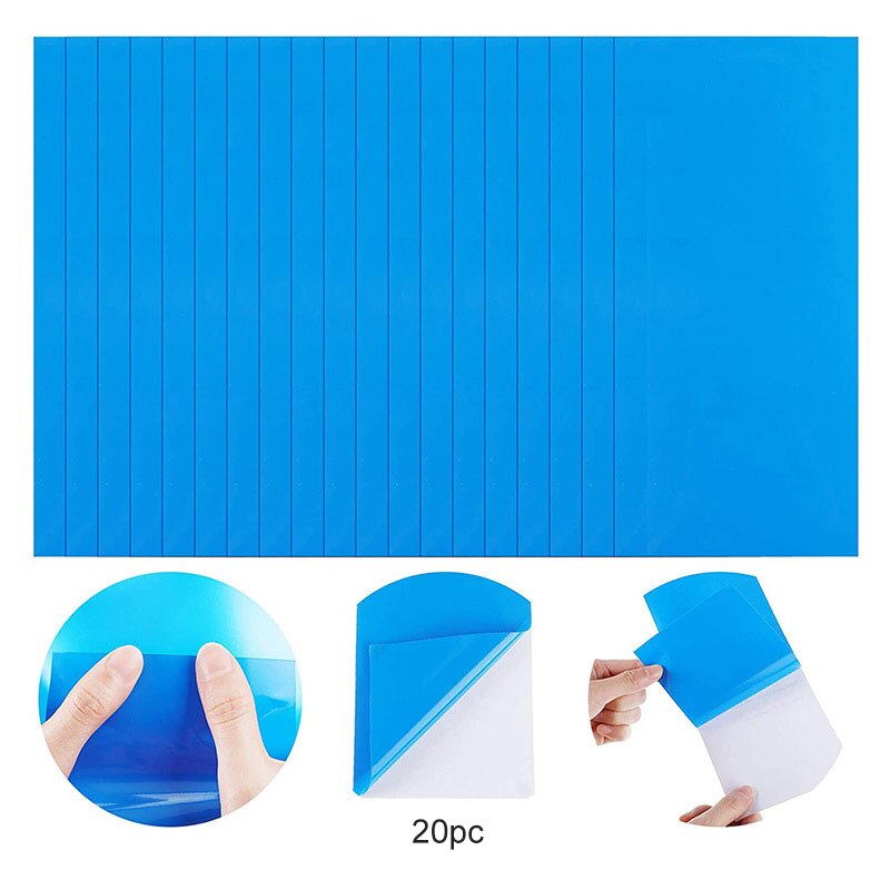 Self Adhesive PVC Repair Patch Round Vinyl Pool Liner Patch Vinyl Rubber Boat Repair For Inflatable Boat Stickers: Square 20pcs