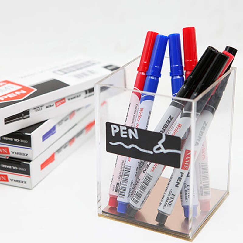 Stylo de marquage à l&#39;huile de zèbre japonais, petite tête unique MO-12A1-SNZ, stylo de Signature d&#39;étiquette, 3 pièces