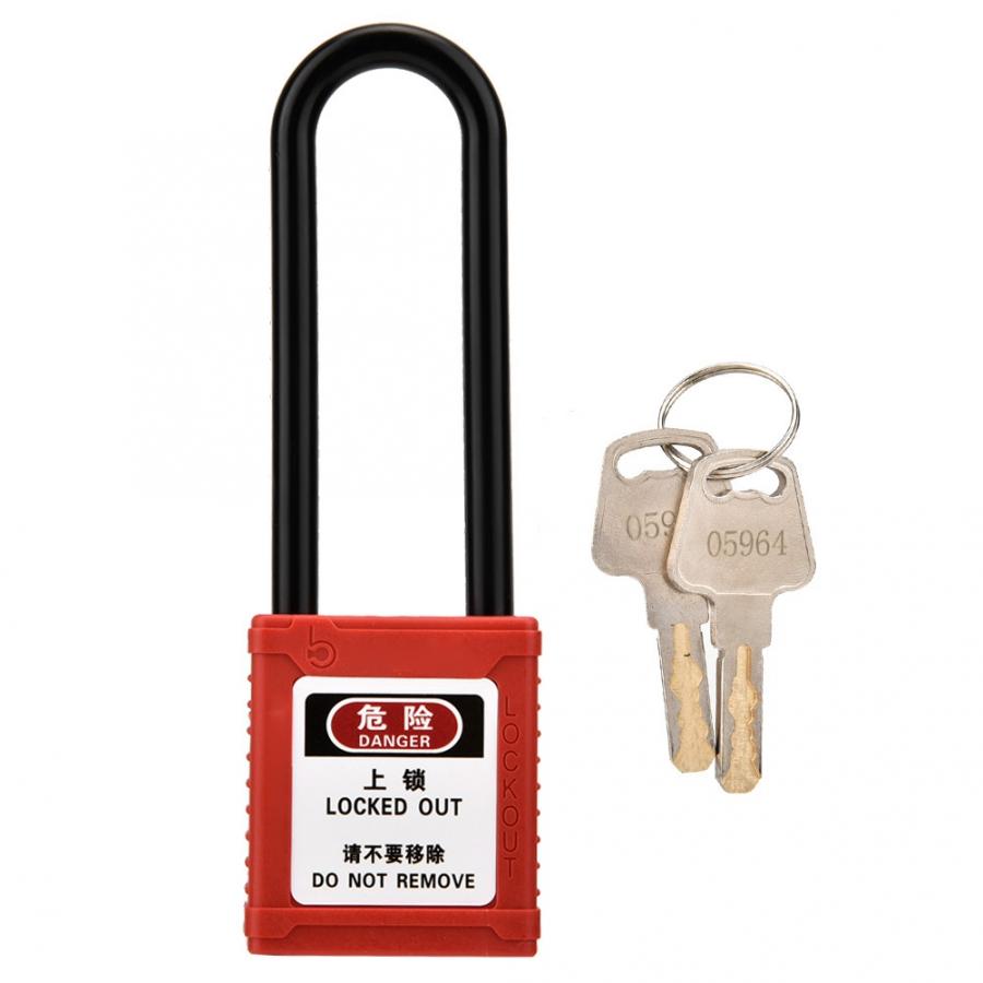 Industrial Safety Padlock Long Insulated Beam Lockout Tag Out Isolation Lock