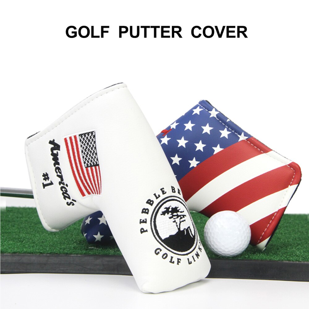 1 pièces universel imperméable à l'eau en cuir PU Golf lame Putter tête couverture protecteur pour accessoires de Golf