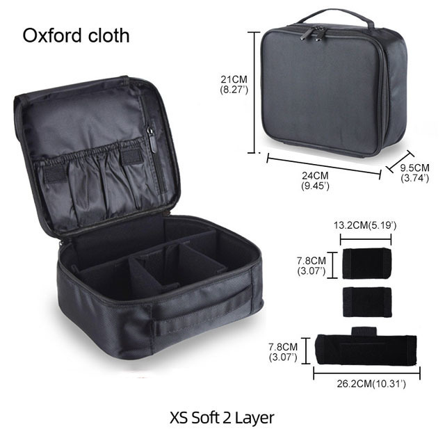 Estuche para brochas de Maquillaje, bolsas de Maquillaje, Maleta de Maquillaje completa, Maleta de tocador para mujer, Caja de almacenamiento de herramientas para uñas y cosméticos: Lavanda