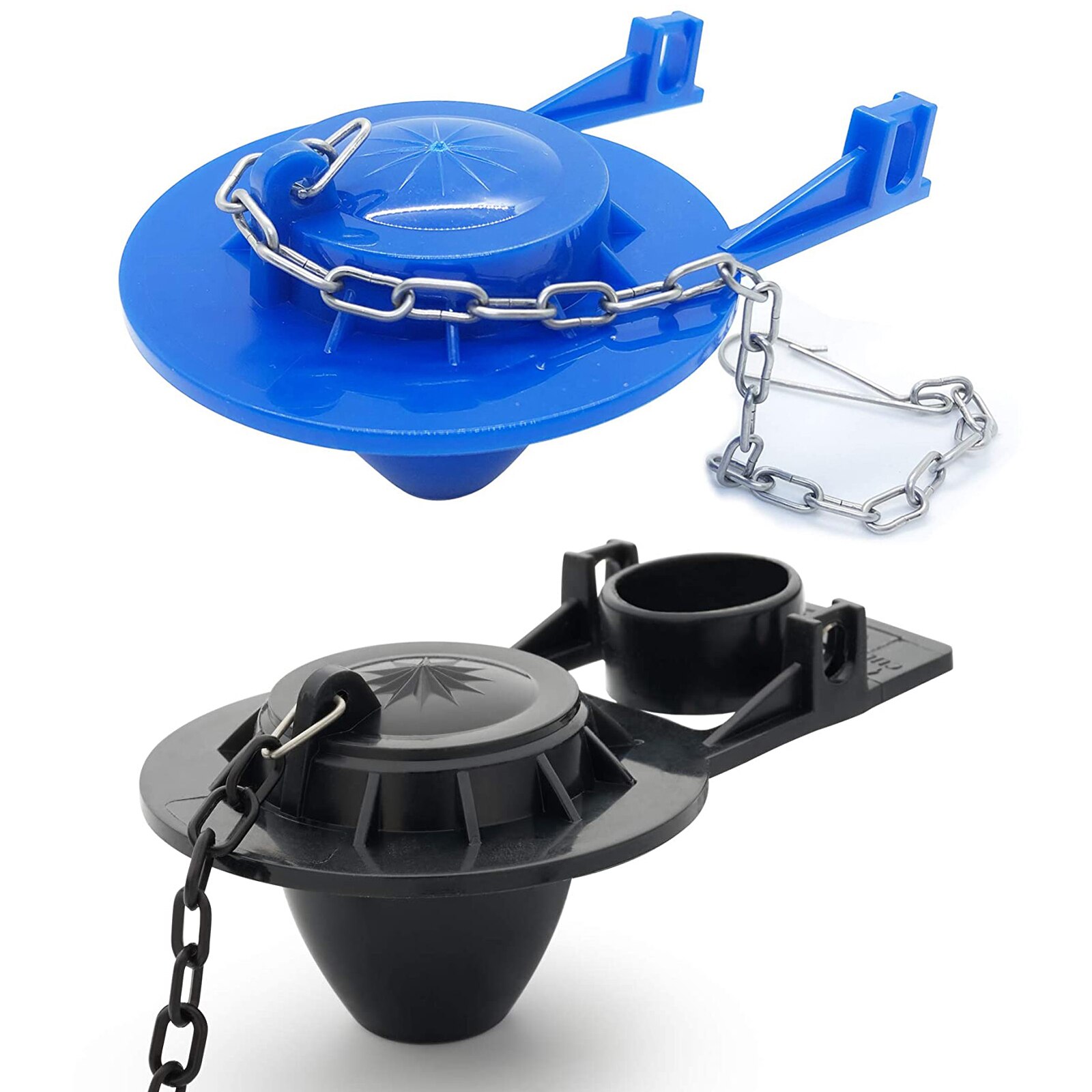 Toilet Flapper Seal Adjustable Tank Flap Cover Bathroom Accessories Part Drain PVC Repair Ring Home Water Saver