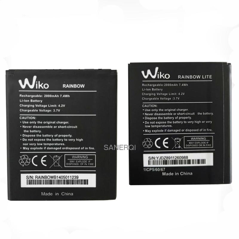 Voor Wiko Rainbow Lite Batterij 2820Mah Batterie Bateria Batterij Batterij Voor Wiko Regenboog