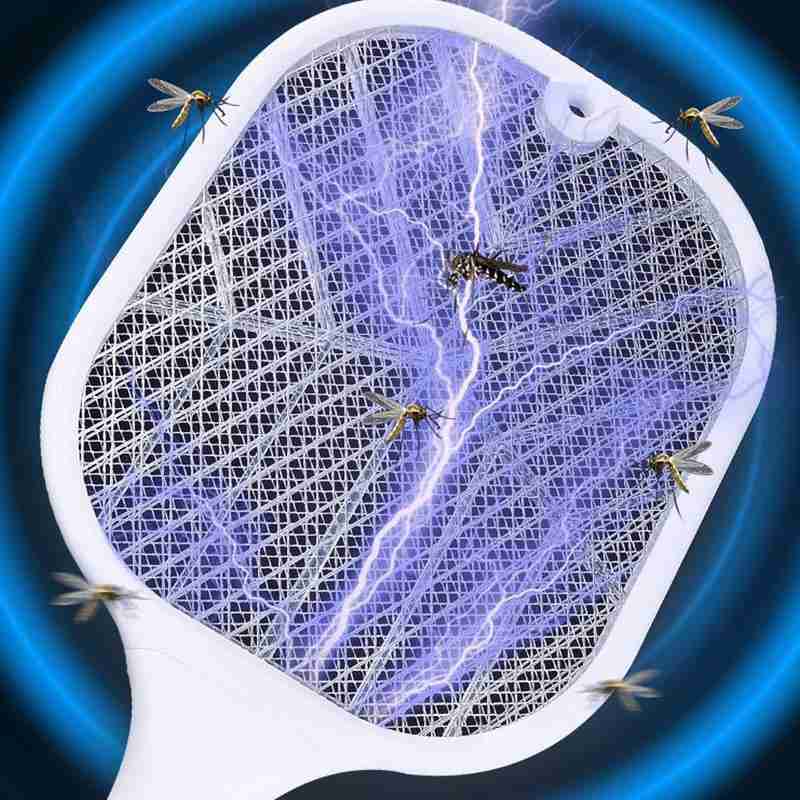 1pc USB Rechargeable Household Powerful Mosquito Killer Three-in-one Light Multi-function Mosquito Shoot Purple W2R8