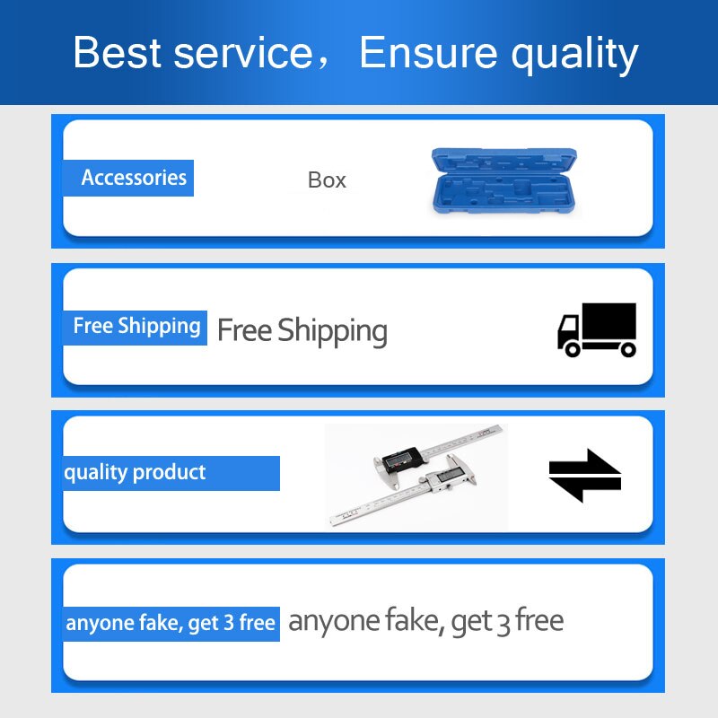 6-inch Electronic Digital Vernier Caliper Micrometer Measuring 0-150mm Stainless Steel Calipers Gauge Measuring & Gauging Tools