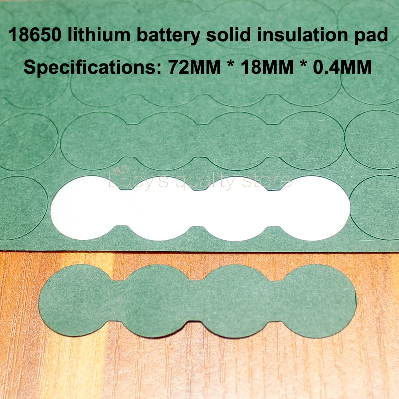 100 stks/partij 18650 Lithium Batterij Negatieve Effen Isolatie Pad 4 S Indigo Papier Oppervlak Pad Batterij Accessoires