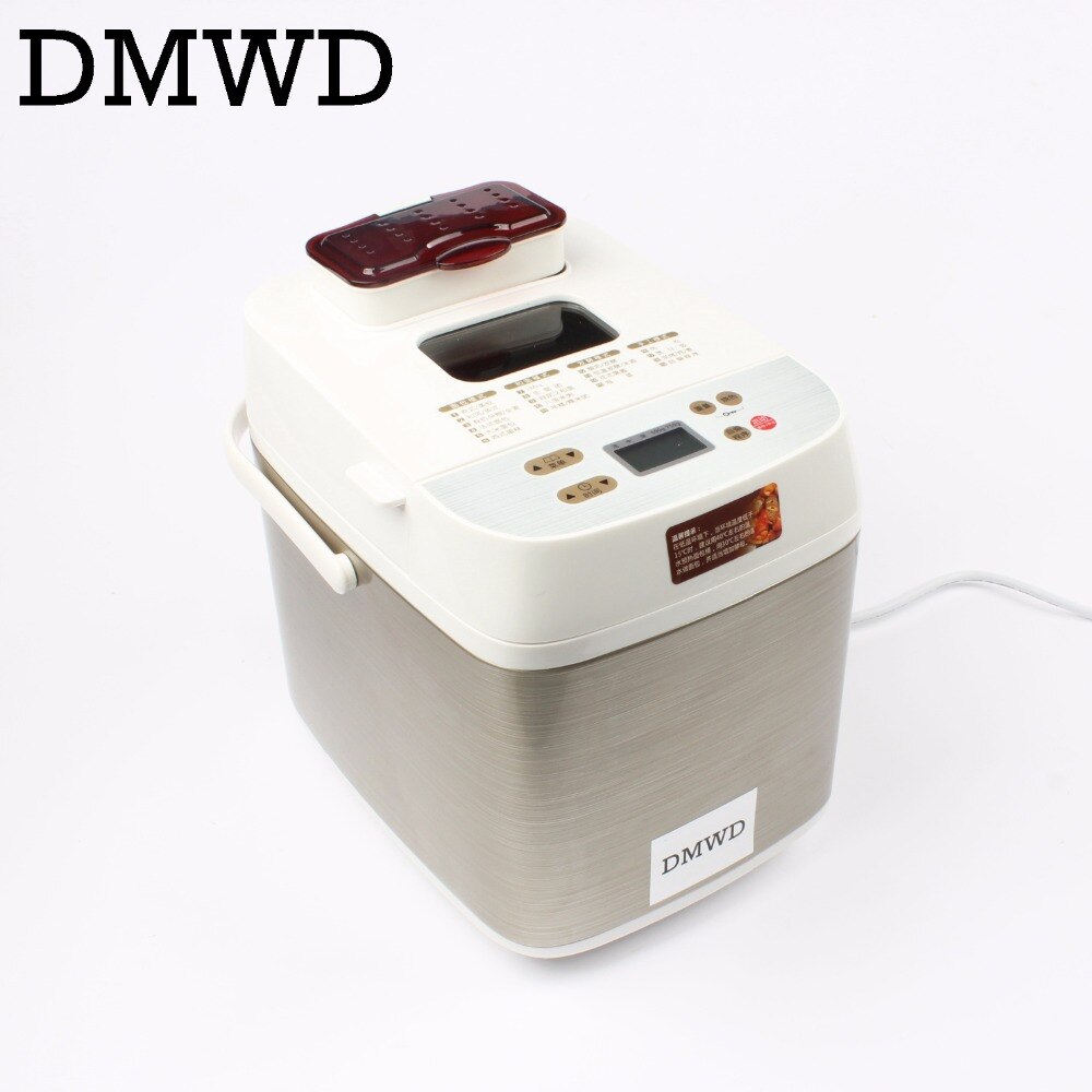 DMWD Automatic Multifunction mini Bread Maker Intelligent User-Friendly Bread baking Machine Breadmaker Cooking Tools 550w EU US