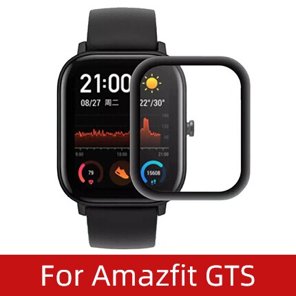 Miękkie włókno szkło ochronne przezroczysta folia do Amazfit GTS 2 Mini GTS2 GTS2e Bip S U Pro Smartwatch ekran futerał ochronny: For GTS / 2 Pcs