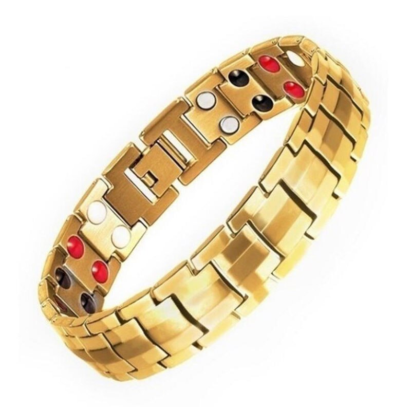 Energy Balance Bracelet Tourmaline Bracelet Health Care Jewelry For Women Magnetic Bracelets & Bangle: SIJY0044-GD