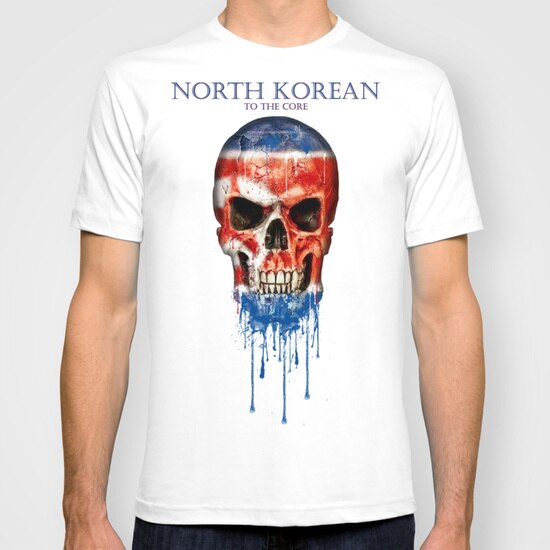 Noord Korea Mode Man T-Shirt Katoen O Hals Heren Korte Mouw Heren Tshirt Mannelijke Tops Tees