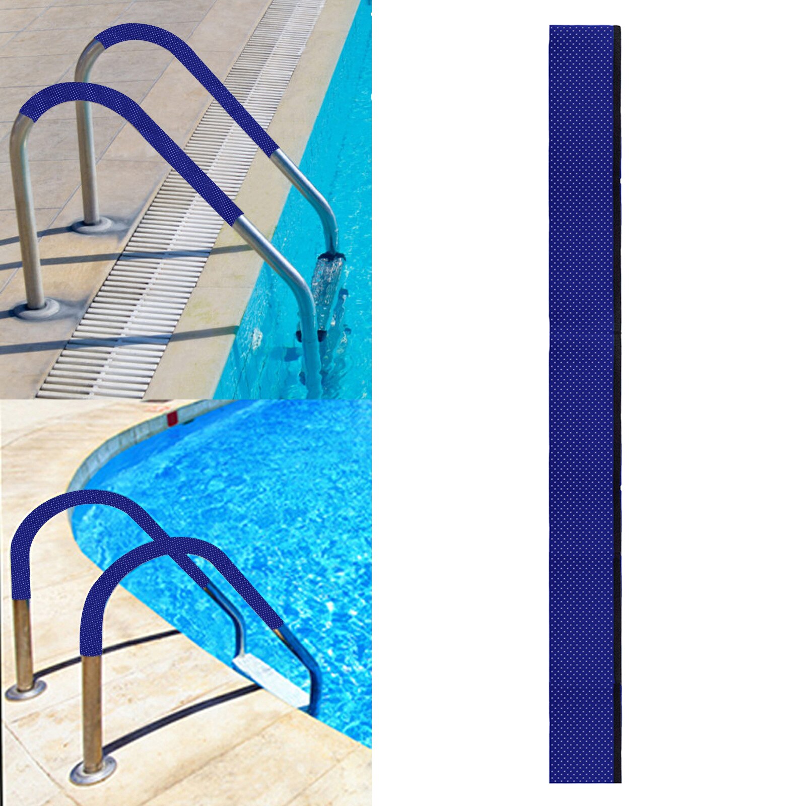 Soft Safety Pool Handrail Cover Armrest Cover Rail Cover for Swimming Pool Railing Grip Seniors Handicapped People Royal Blue: 183cm 75g