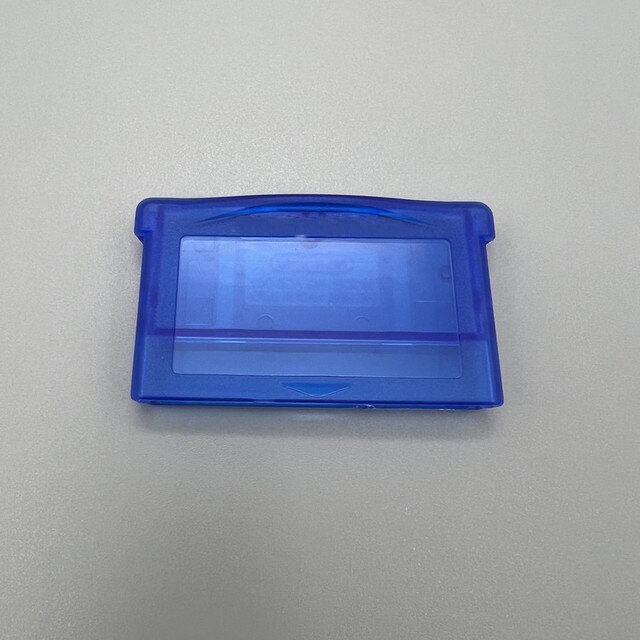 Plastic shell for GBA game card cartridge shell cover replacement part: Clear blue