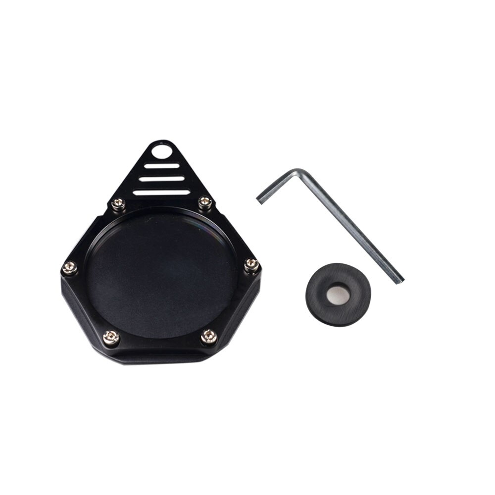 Motorcycle Tax Disc Motorbike Universal Ronde Tax Disc Plaat Houder Waterdichte Veelkleurige: Black