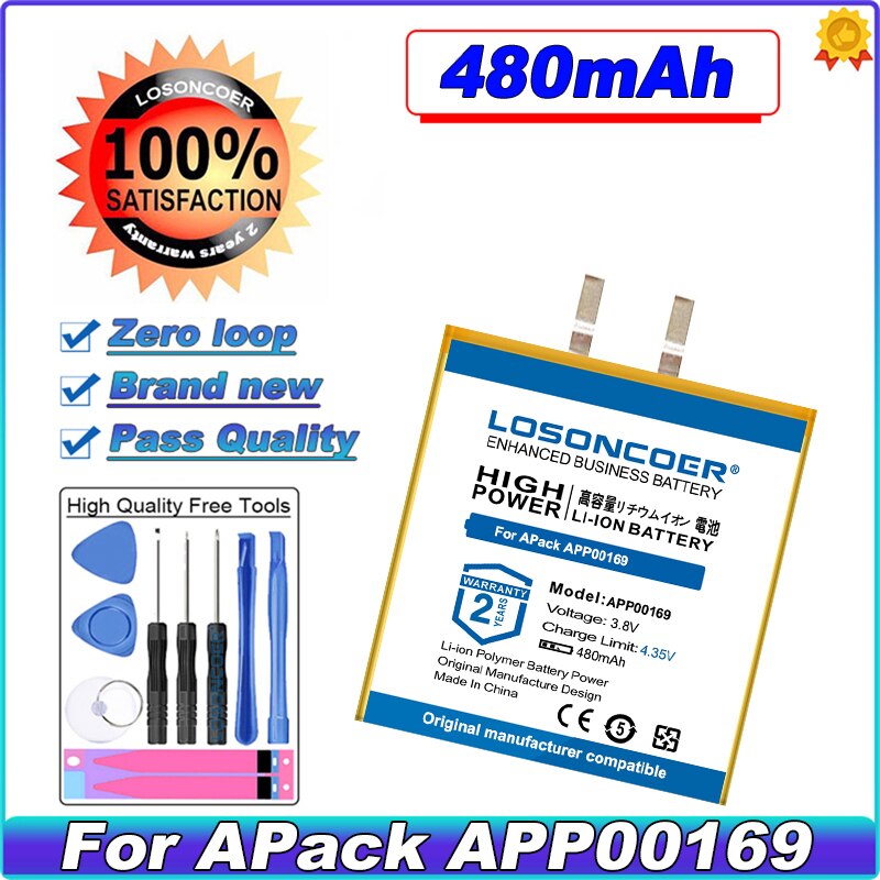 Losoncoer app 00169 480 mah lithium-ionen-akku für apack app 00169 akku wiederaufladbar