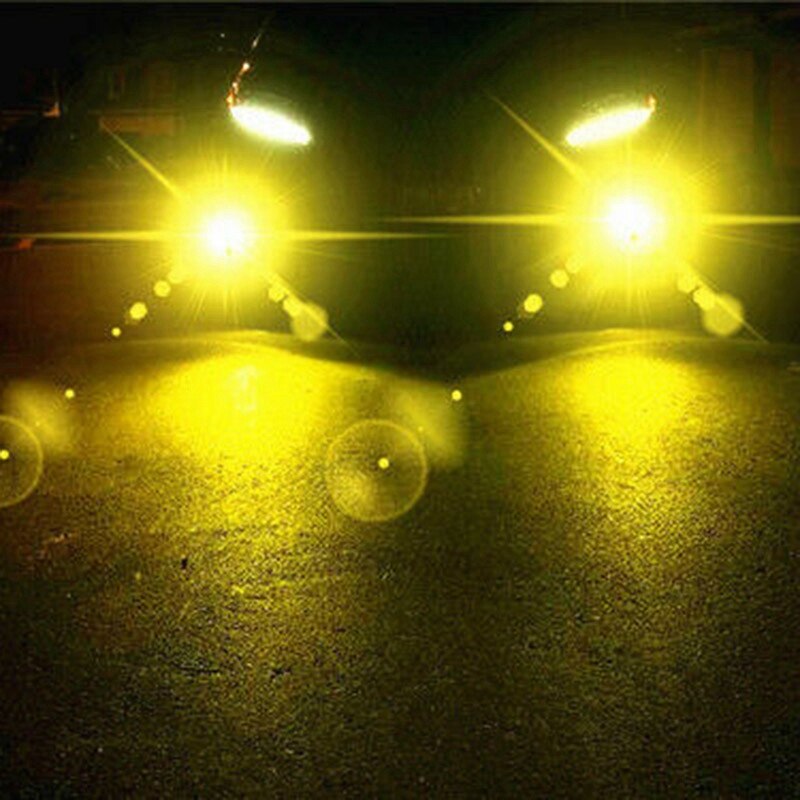 H11 H8 H16 80W 4000LM 3000K Yellow Tech LED Fog Lights Conversion Bulbs Kit