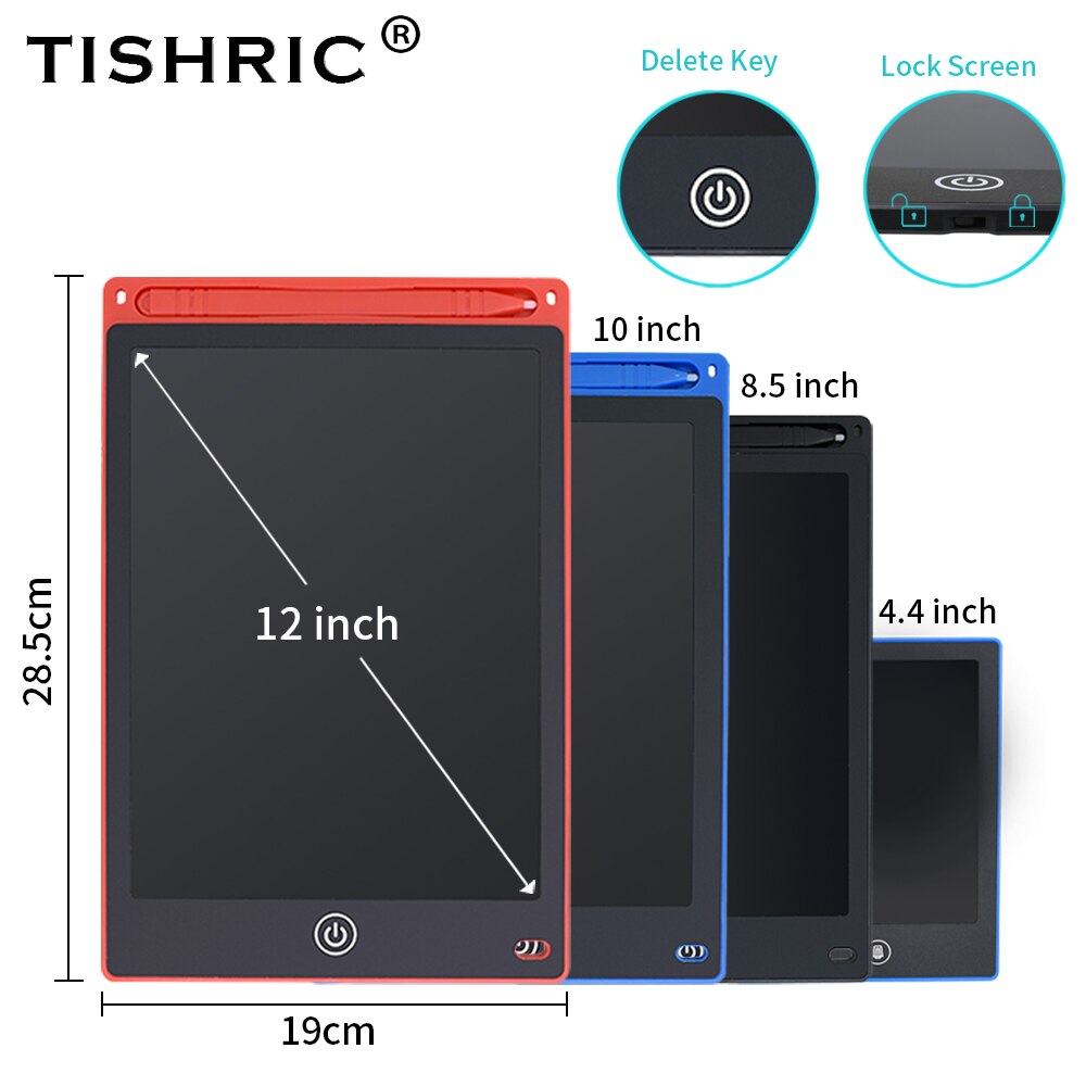 Tishric Grafische Tablet 8.5/10/12 Inch Tablet Tekening Tablet Kinderen Tablet Speelgoed Met Stylus Elektronica Grafische Tablet